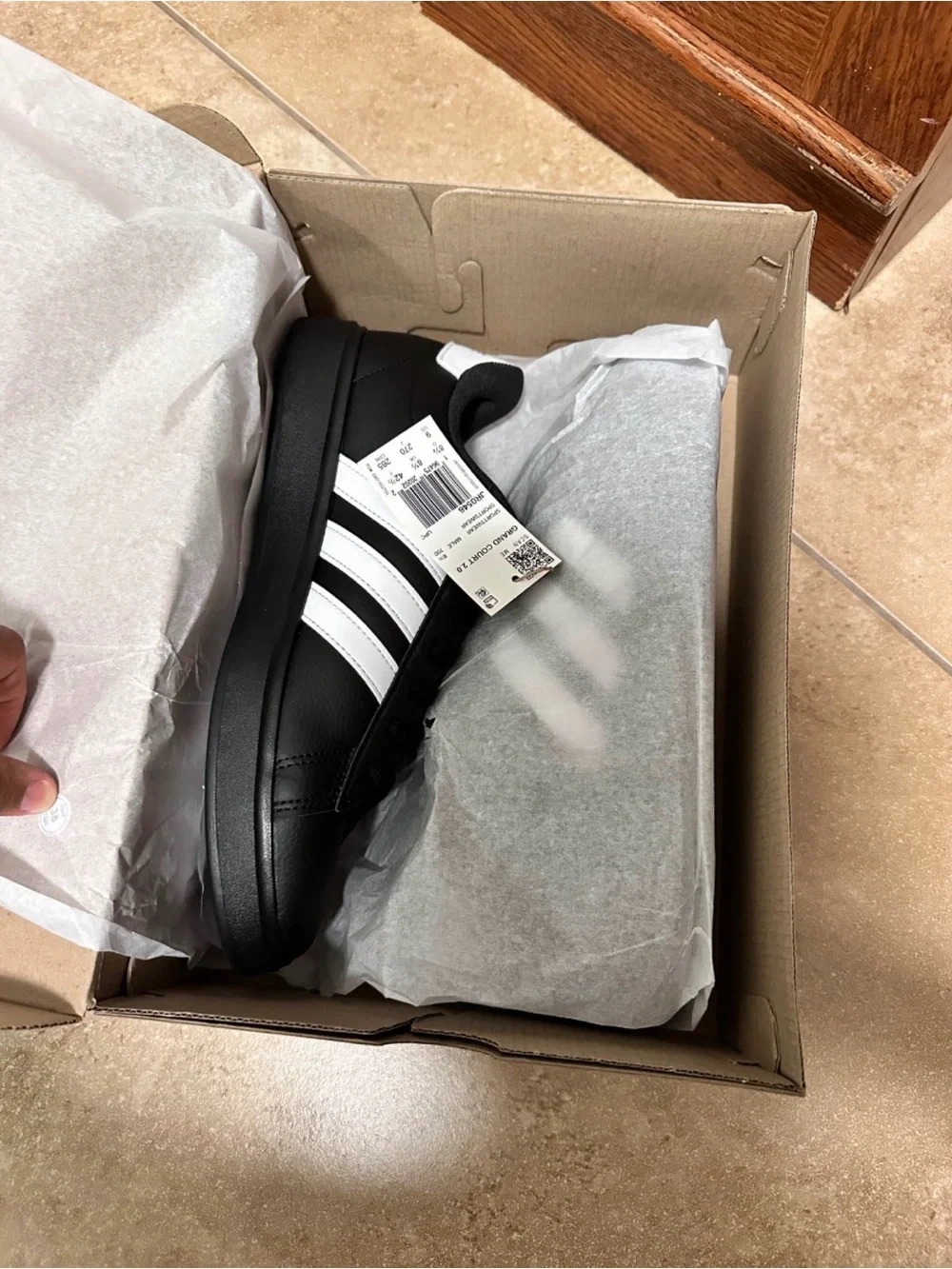 Black adidas shoes